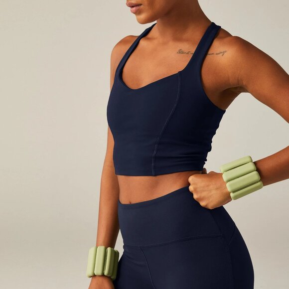 NWT POWERBEYOND™ Intensity Racerback Cropped Tank: After Dark Navy XS - Picture 3 of 3